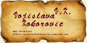 Vojislava Kokorović vizit kartica